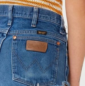 Wrangler long cut offs